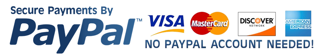 Payments Accepted Visa Mastercard Discover American Express Paypal 