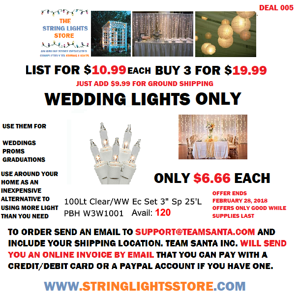 A Wedding Lights Deal That is so Good it's Something Everyone Can Agree On