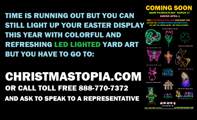 With Easter 2 Weeks Away Try Decorating Around Your Property With Our Lighted Easter Decorations