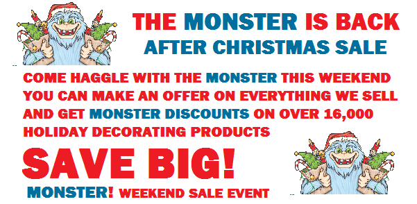 Monster After Christmas Sale Event