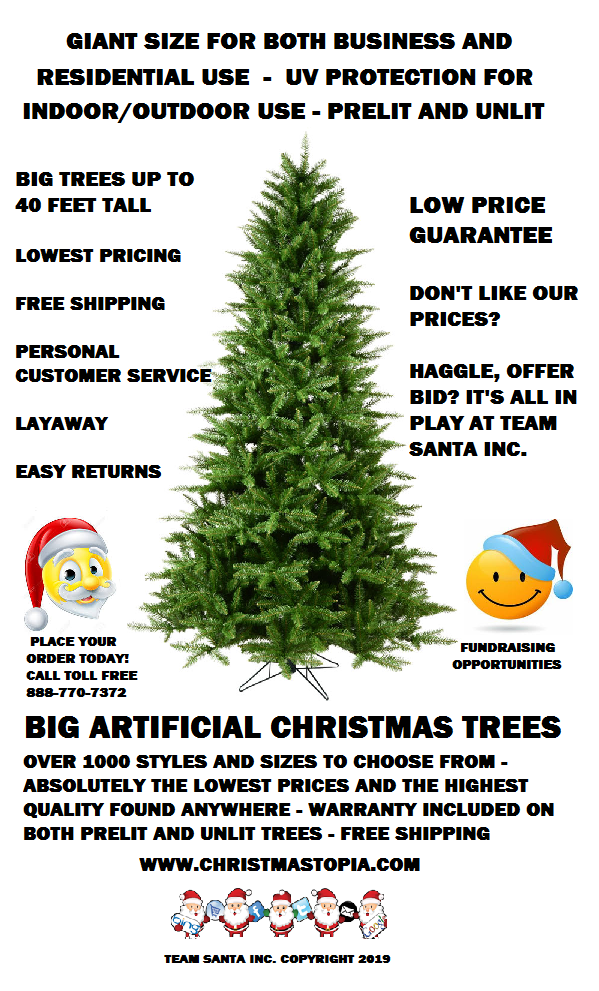 Big 10 Foot Artificial Christmas Tree Looks Just Like a Real Christmas Tree in The Forest