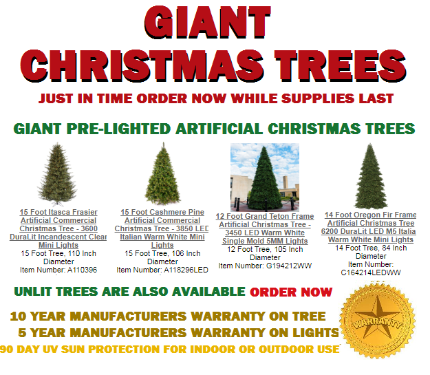 Prelighted Artificial Christmas Trees Get The 15% Coupon Code, Free Shipping, 10 Year Warranty , October Off The Wall Deals 