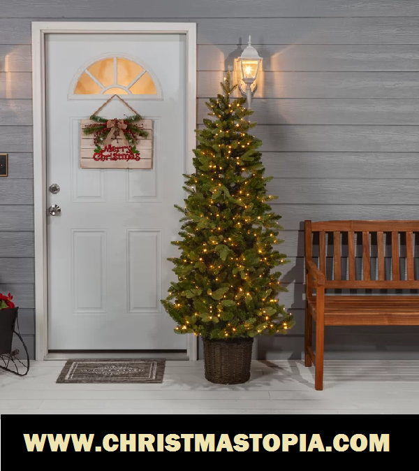 Artificial Potted Christmas Trees Come Both Prelit, Unlit And They Are Incredibly Real And Natural Looking
