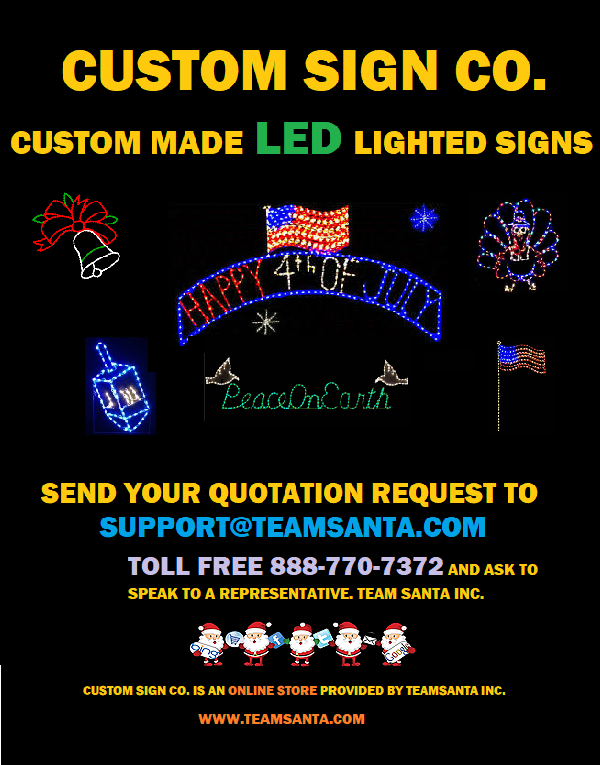 Custom Sign Co. We Make LED Lighted Signs You approve the design and we will build your sign 