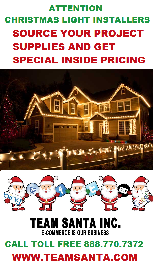 Wanted Christmas Lights Installers To Pay Low Inside Pricing On Christmas Lights & Decorations - Talk To Sam Now