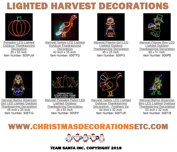 Lighted Harvest Decorations May Be A Small Precursor To  Your Grand Holiday Display, Let's Go And See