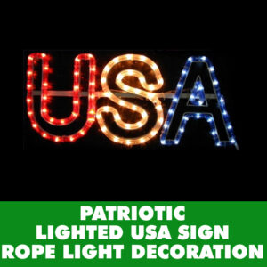 Spark Up July 4th With Our Lighted USA Rope Light Decoration
