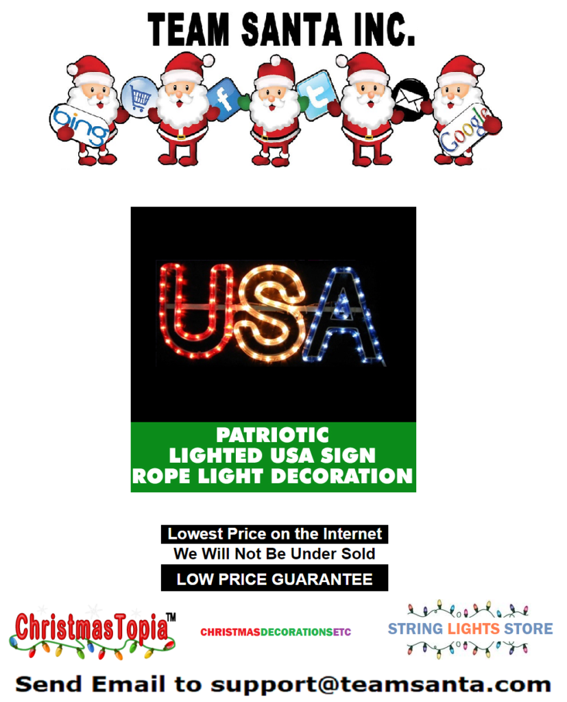 Are you proud to be American? Show Your Support With a Lighted USA Sign