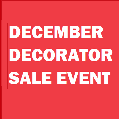Christmas Trees, Lights and Illuminated Outdoor Decorations At December's Decorator Sale Event