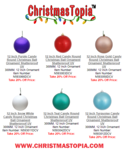 Unbreakable Plastic Christmas Ornaments Can Be Used For Both Indoor and Outdoor Decorating